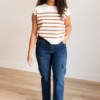 Morgan Dark Denim Cargo Jeans