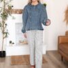 AdelynGreyPinstripePantsAriannaChambrayDenimBlouse_DSC5404.jpg Adelyn Grey Pinstripe Pants