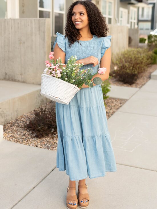 AleaseChambrayTieredDress_DSC8643.jpg Alease Chambray Tiered Dress