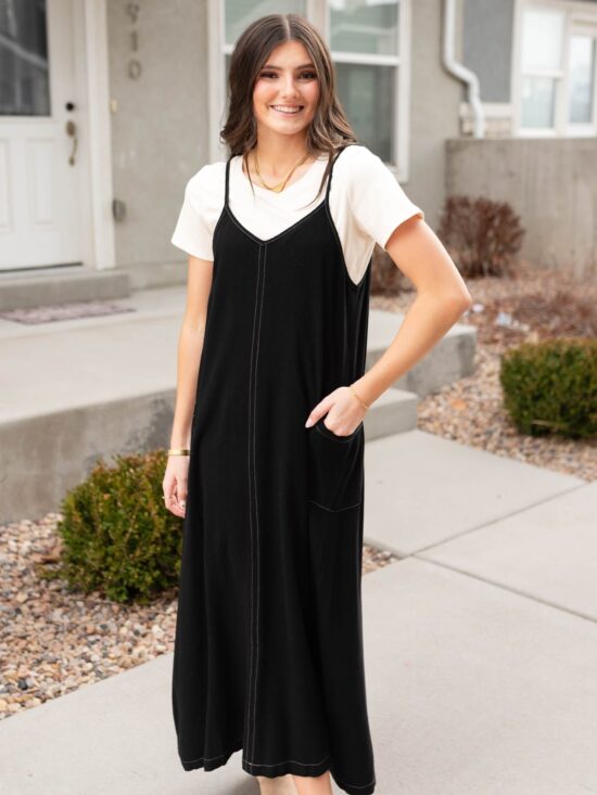 AmberlynBlackOverallDress_DSC8578.jpg Amberlyn Black Overall Dress