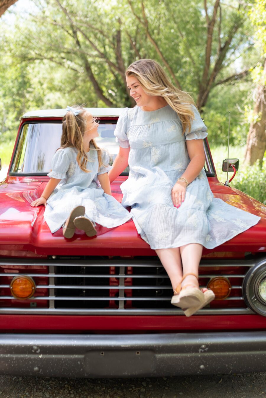 Amiri Soft Blue Little Girl Dress