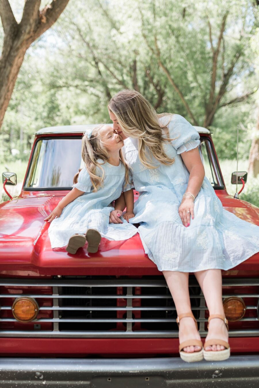 Amiri Soft Blue Little Girl Dress