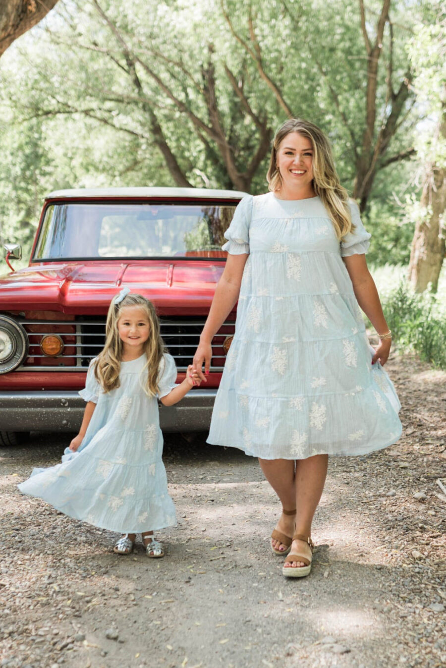 Amiri Soft Blue Little Girl Dress