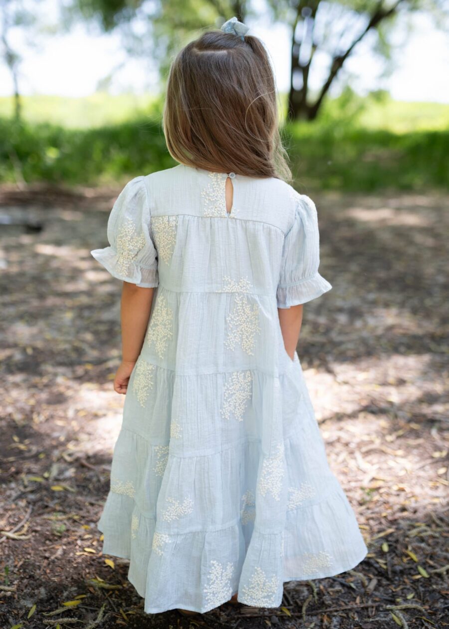 Amiri Soft Blue Little Girl Dress