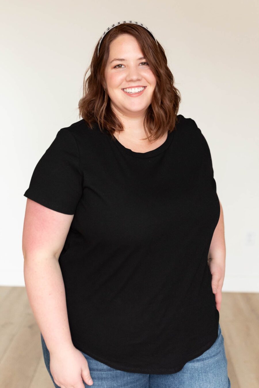Ari Black Ribbed Top