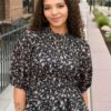 Audrey Black Floral Top