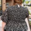 Audrey Black Floral Top