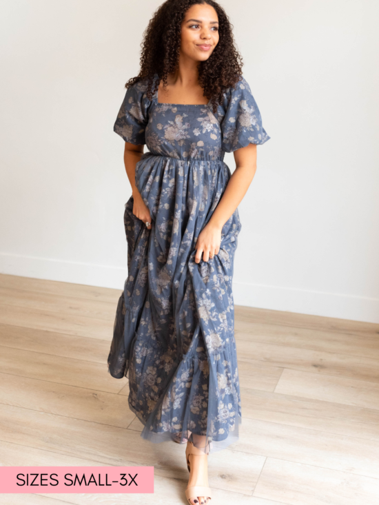AunikaNavyMultiFloralDress2.png Aunika Navy Multi Floral Dress
