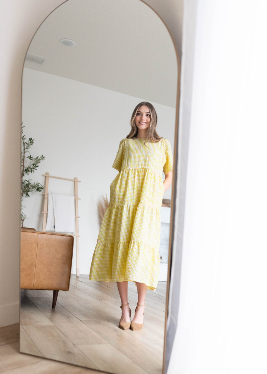 BlairYellowGinghamDress_DSC0681.jpg Blair Yellow Gingham Dress