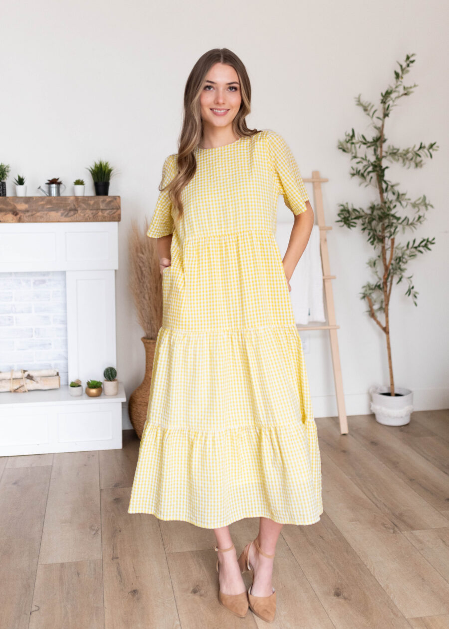 BlairYellowGinghamDress_DSC0684.jpg Blair Yellow Gingham Dress
