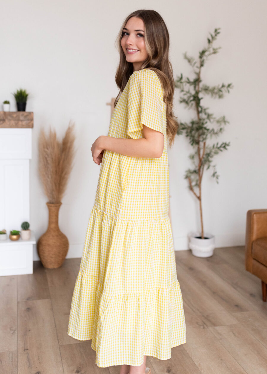 BlairYellowGinghamDress_DSC0700.jpg Blair Yellow Gingham Dress