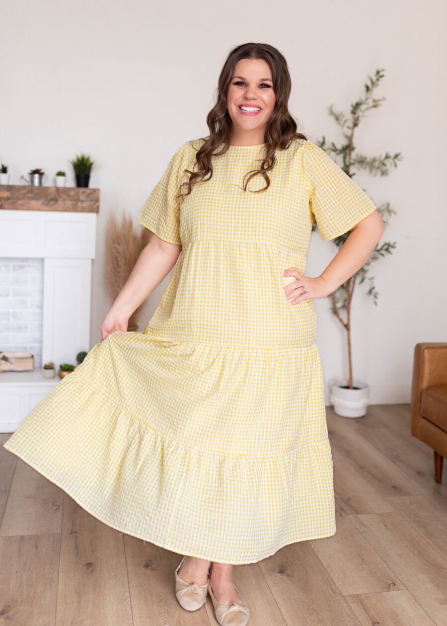 BlairYellowGinghamDress_DSC0754.jpg Blair Yellow Gingham Dress