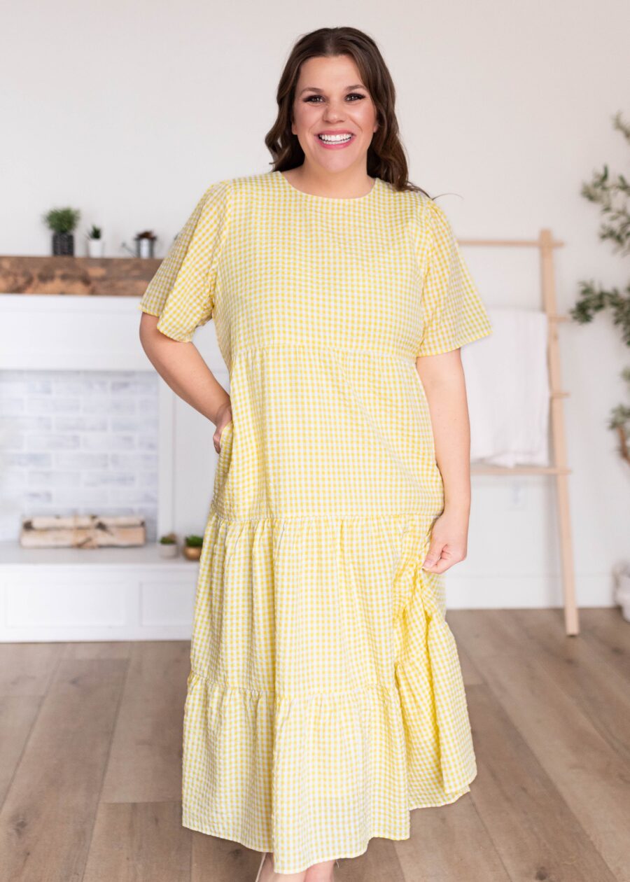 BlairYellowGinghamDress_DSC0771.jpg Blair Yellow Gingham Dress