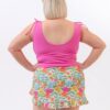 Breezy Floral Ultra High-Waist Skirt w/ Bottoms