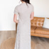 Winnie Oatmeal Ribbed T-Shirt Dress