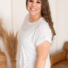 Nicole White Cap Sleeve Top