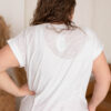 Nicole White Cap Sleeve Top