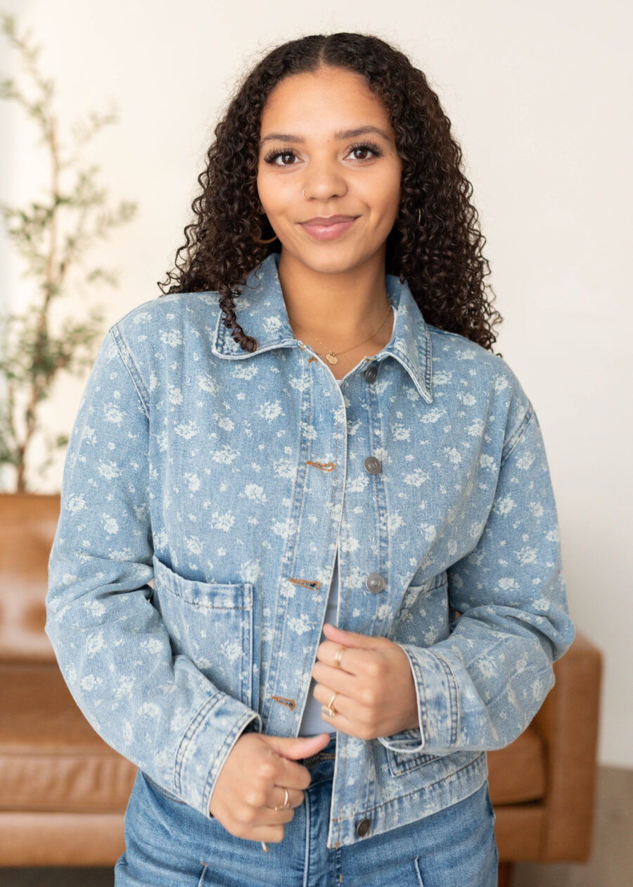 Nova Floral Denim Jacket