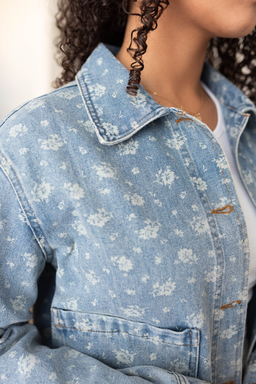 Nova Floral Denim Jacket