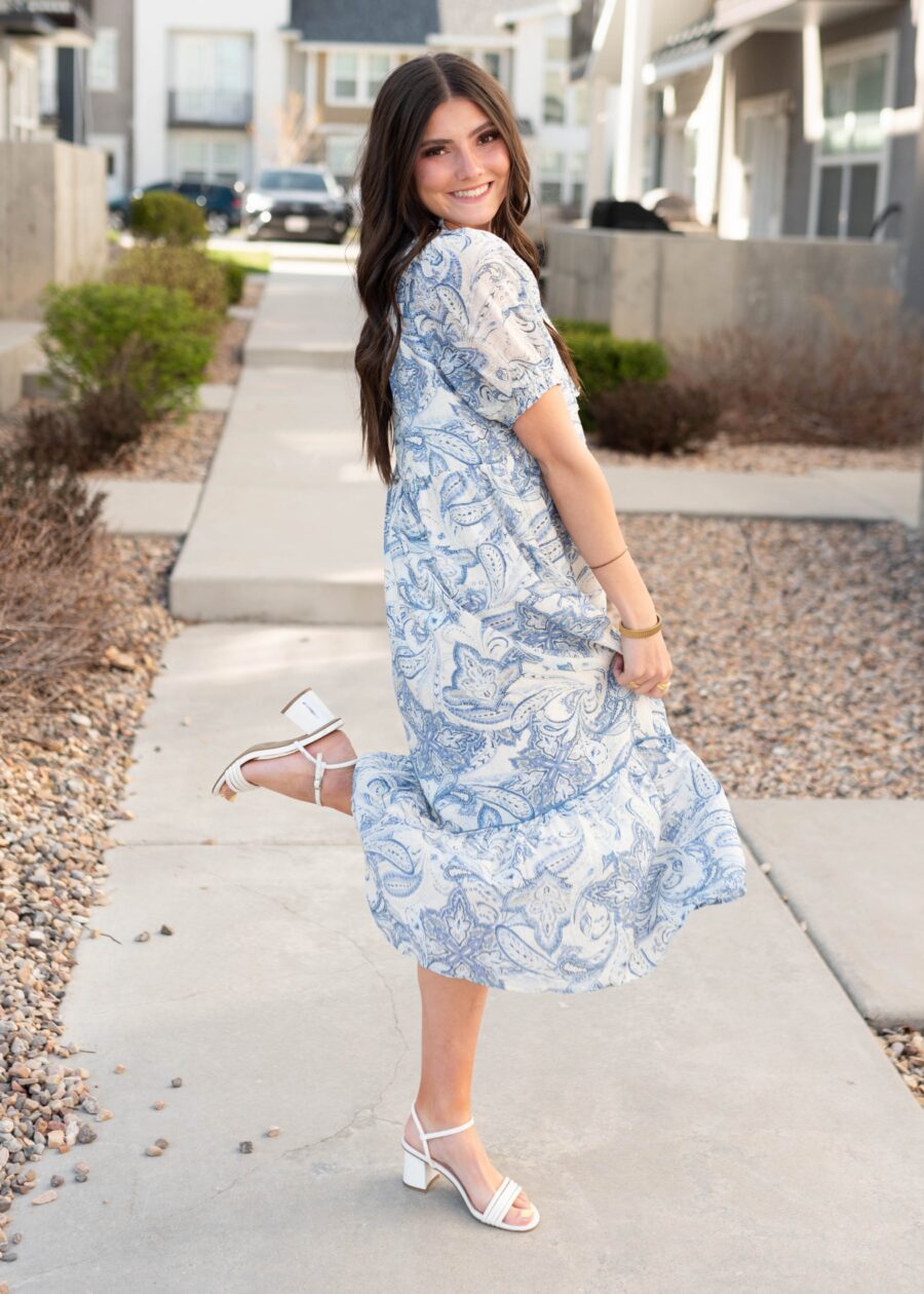 PerlaBluePaisleyPatternDress_DSC8304.jpg Perla Blue Paisley Pattern Dress