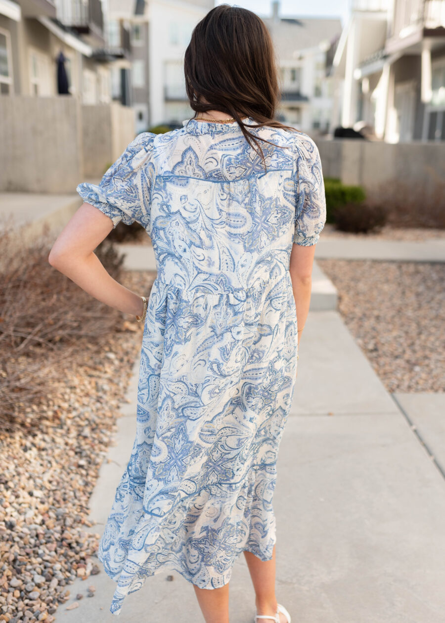 PerlaBluePaisleyPatternDress_DSC8319.jpg Perla Blue Paisley Pattern Dress
