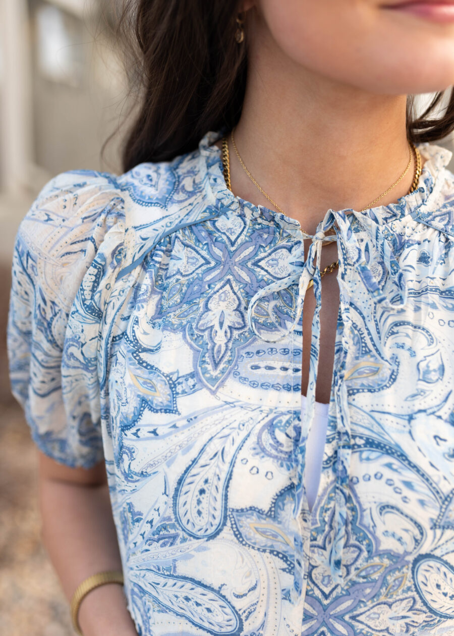 PerlaBluePaisleyPatternDress_DSC8321.jpg Perla Blue Paisley Pattern Dress