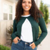 Phoebe Pine Green Cardigan