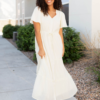 Rebekah Cream Button Down Dress