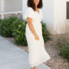 Rebekah Cream Button Down Dress