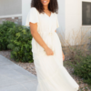 Rebekah Cream Button Down Dress