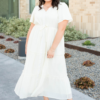 Rebekah Cream Button Down Dress