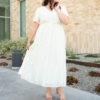 Rebekah Cream Button Down Dress