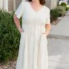 Rebekah Cream Button Down Dress