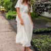 Rebekah Cream Button Down Dress