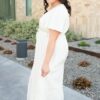 Rebekah Cream Button Down Dress