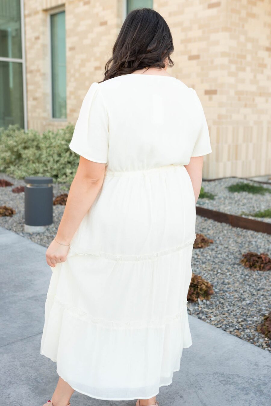 Rebekah Cream Button Down Dress
