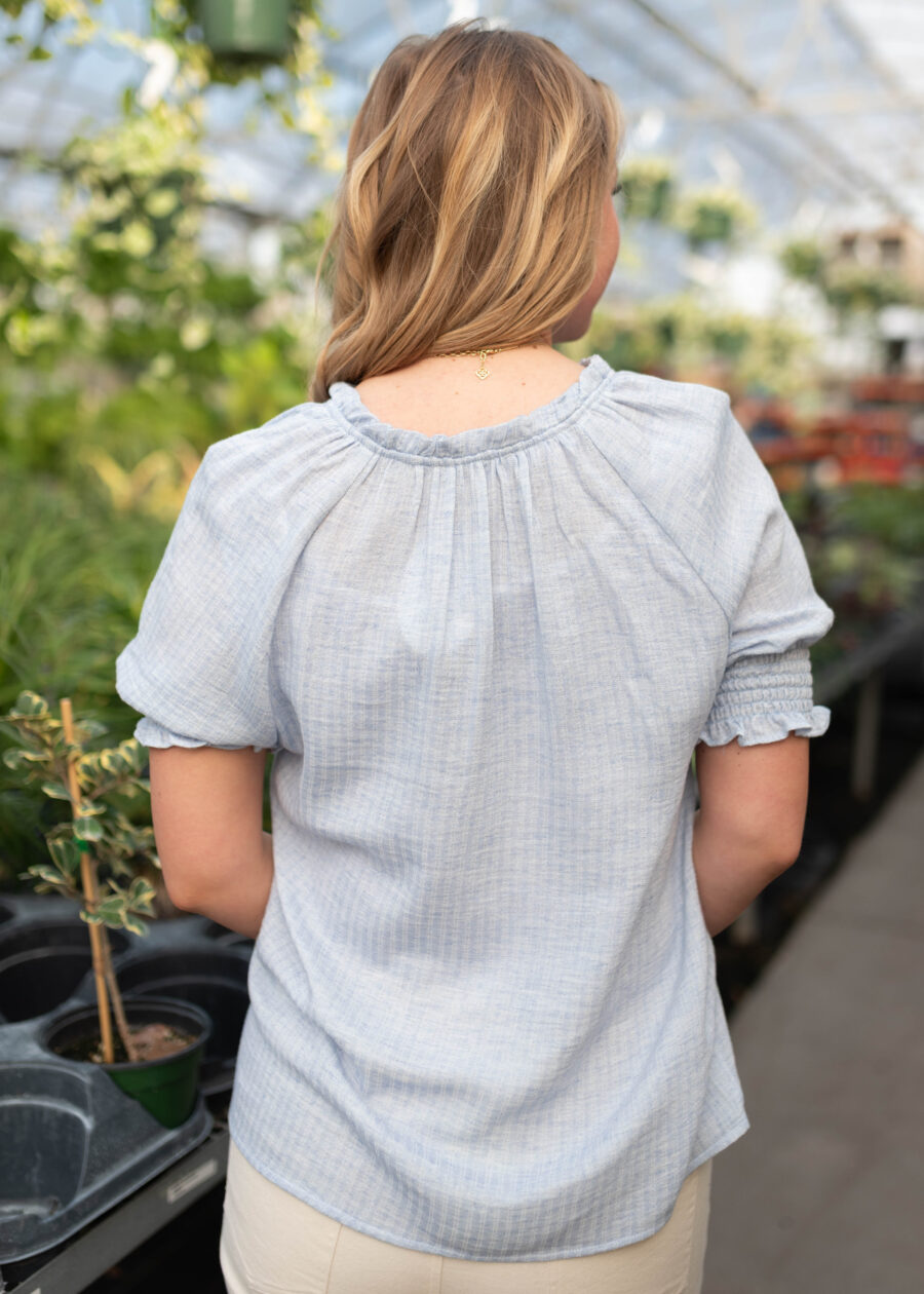 Rylie Light Blue Blouse