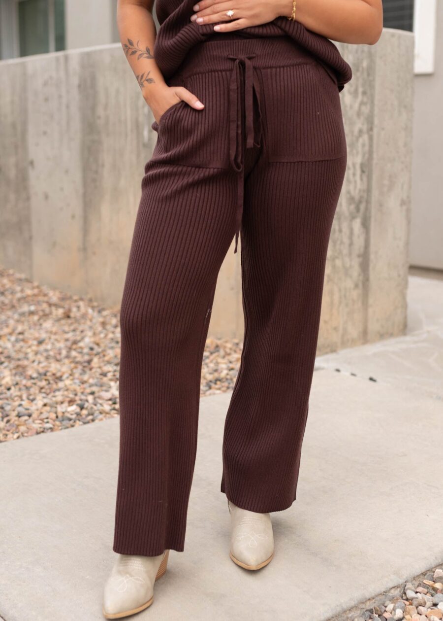 SeleneBrownRibbedBottoms_DSC2912.jpg Selene Brown Ribbed Bottoms