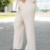 Selene Taupe Ribbed Bottoms