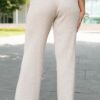 Selene Taupe Ribbed Bottoms