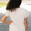 Selene Taupe Ribbed Sweater