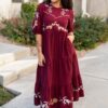 TayaBurgundyFloralDress_DSC3514.jpg Taya Burgundy Floral Dress