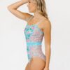 Trellis Floral Classic One-Piece