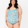 Trellis Floral Classic One-Piece