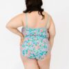 Trellis Floral Classic One-Piece