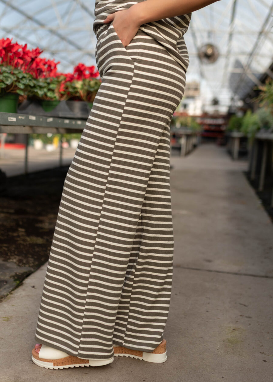 VivienneOliveStripedLoungePants_DSC6589.jpg Vivienne Olive Striped Lounge Pants