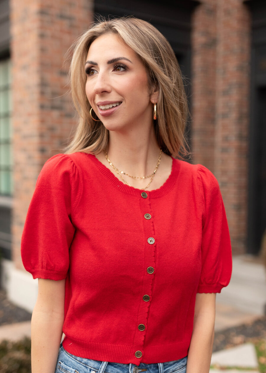 ZoeRedButtonUpSweater_DSC1987.jpg Zoe Red Button Up Sweater
