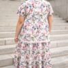 ZoiePinkFloralTieredDressLL6-19-57.jpg Zoie Pink Floral Tiered Dress