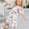 ZoiePinkFloralTieredLittleGirlDress.jpg Zoie Pink Floral Tiered Little Girl Dress