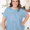 ZuriStripedChambrayTop_DSC5216.jpg Zuri Striped Chambray Top